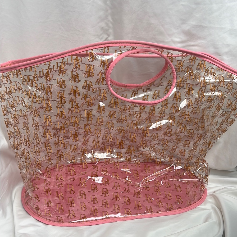 Dooney & Bourke Pink Transparent Tote Bag